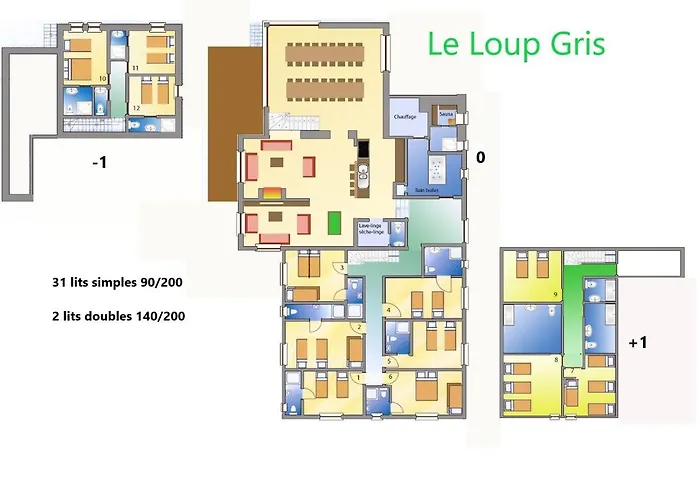 Le Loup Gris - 35 Pers - Vue-wellness, Butgenbach-malmedy Chalet